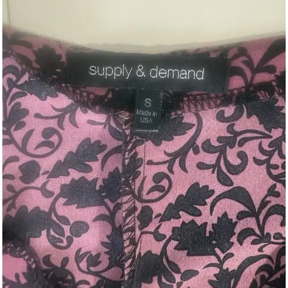 Supply&Demand Small Corporate Gothic Puff Sleeve Cotteque Blouse Emo Business - Picture 4 of 9